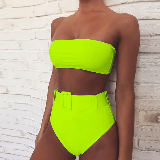 High Waist Bikini Sexy Black Swimwear Women Swimsuit Hi