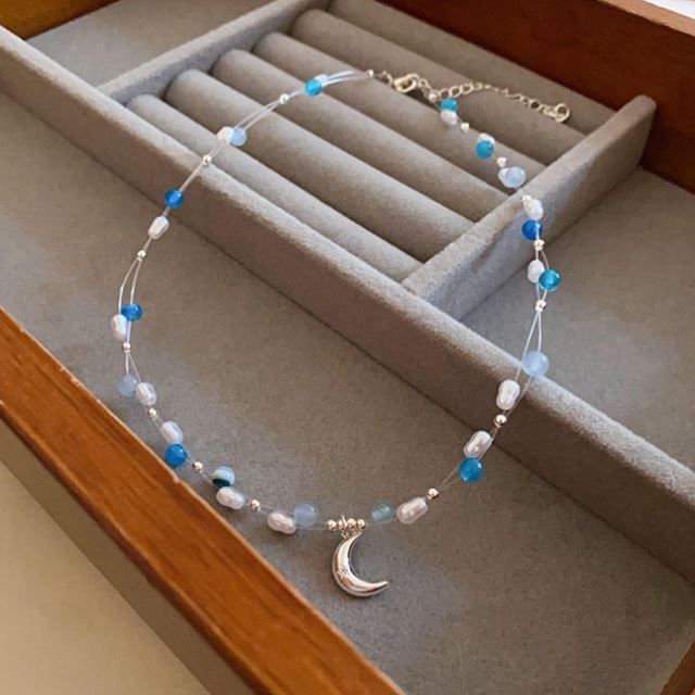 Colorful Pearl Ornamentle Beaded necklace