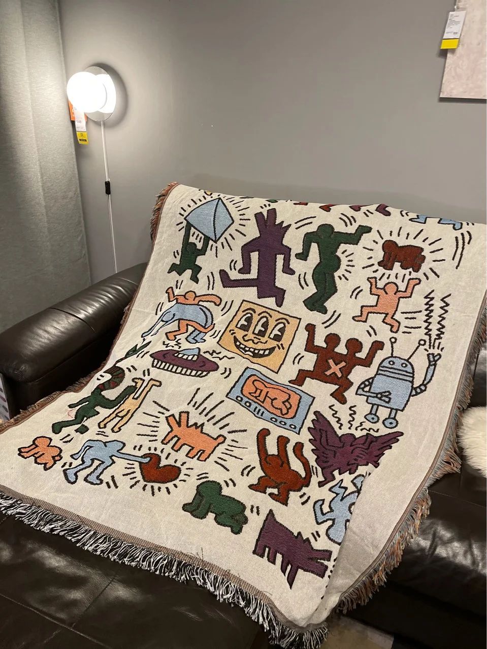 Textile City Ins Jigsaw Puzzle Throw Blanket Jacquard Weave