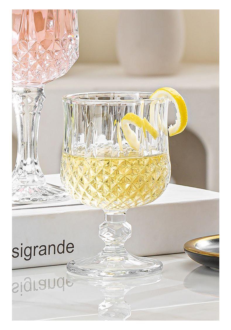 Hot Wine Glass Lead-Free Glass Diamonds Red Wine Glass Cognac Cup Wine Champagne Glass Whiskey Shot Glass Dessert Wine Chicken