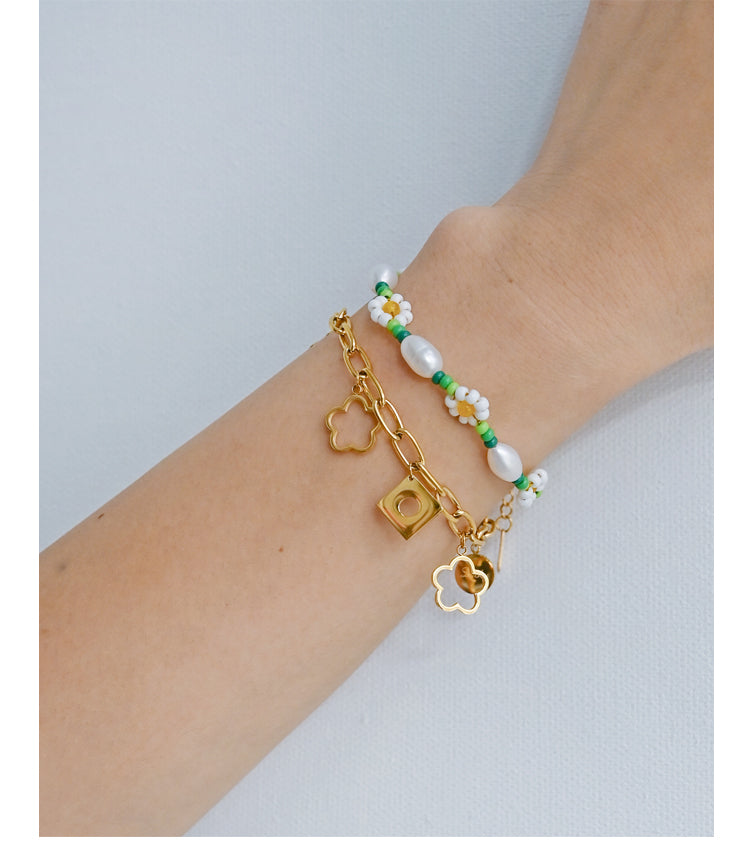 Instagram Cute Flower Small Pieces of Silver Geometry