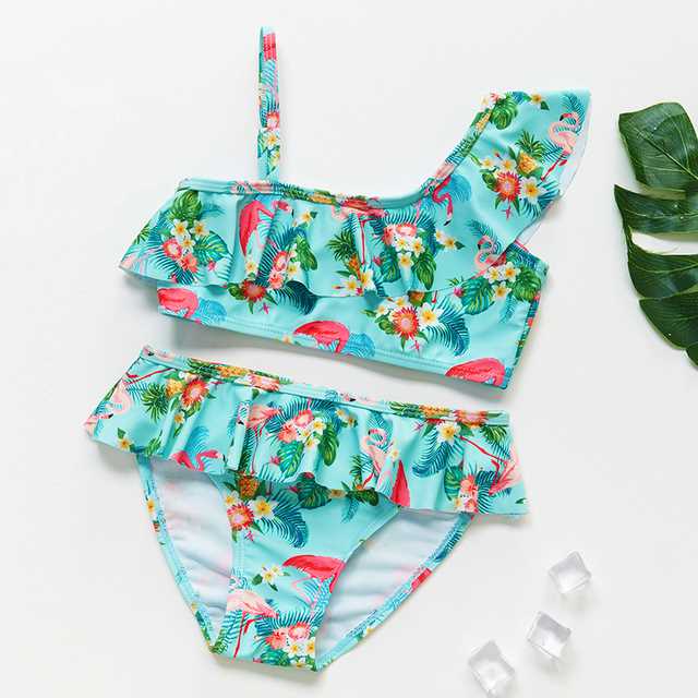 -16Y Unicorn Two-piece Grils Swimwear High Quality Chil