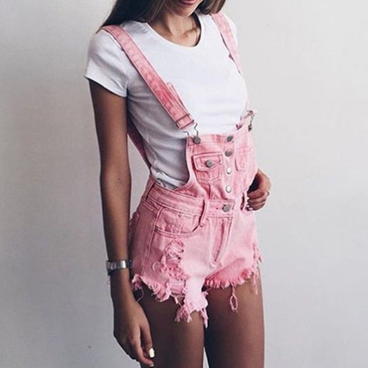Jumpsuit Women Playsuits Denim Overalls for Womens Rompers S