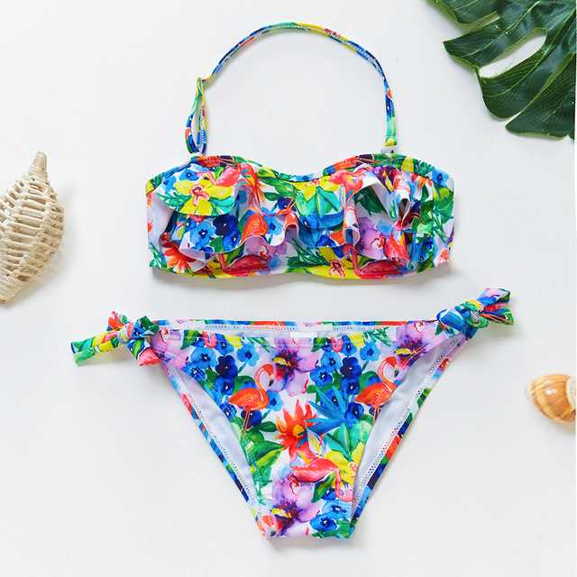 -16Y Unicorn Two-piece Grils Swimwear High Quality Chil