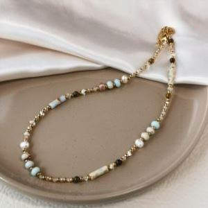 Colorful Pearl Ornamentle Beaded necklace