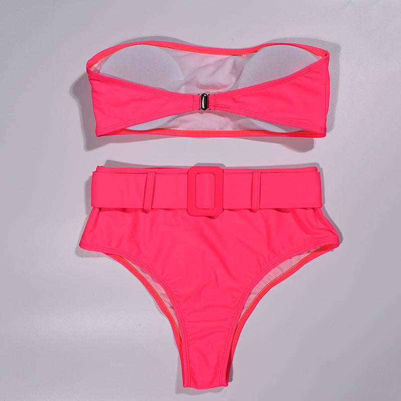 High Waist Bikini Sexy Black Swimwear Women Swimsuit Hi