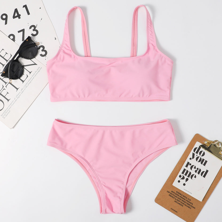 High Waist Bikini Sexy Black Swimwear Women Swimsuit Hi