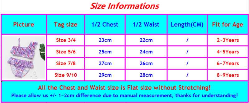 -16Y Unicorn Two-piece Grils Swimwear High Quality Chil