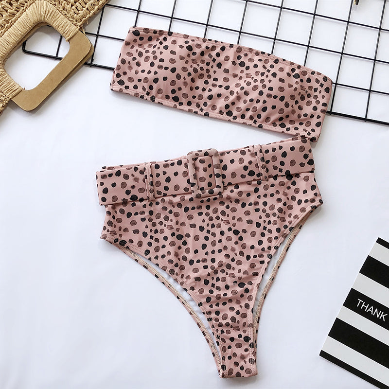High Waist Bikini Sexy Black Swimwear Women Swimsuit Hi