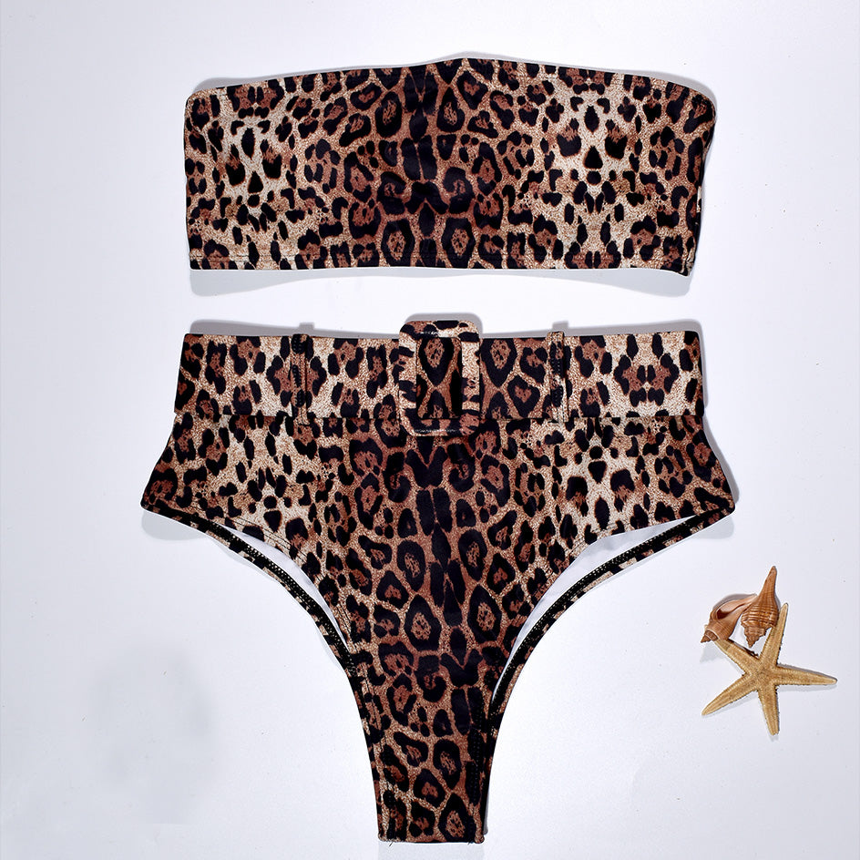 High Waist Bikini Sexy Black Swimwear Women Swimsuit Hi