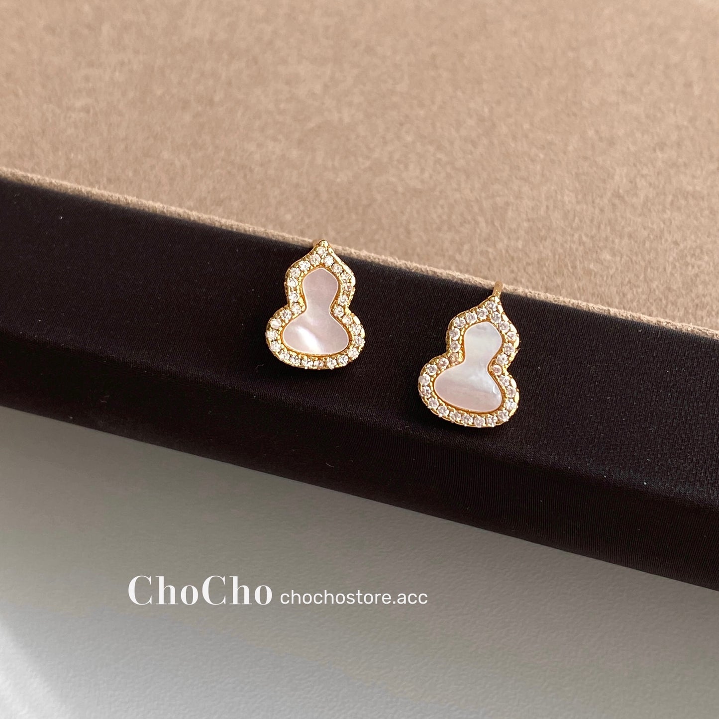 Chocho/New Year Ankela Red Gourd Earrings Female Wine Red New Year Niche Temperament Fancy Earrings Earrings