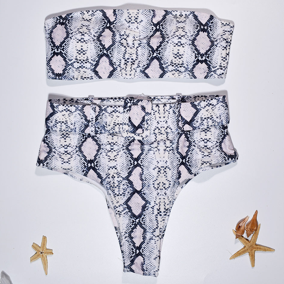 High Waist Bikini Sexy Black Swimwear Women Swimsuit Hi