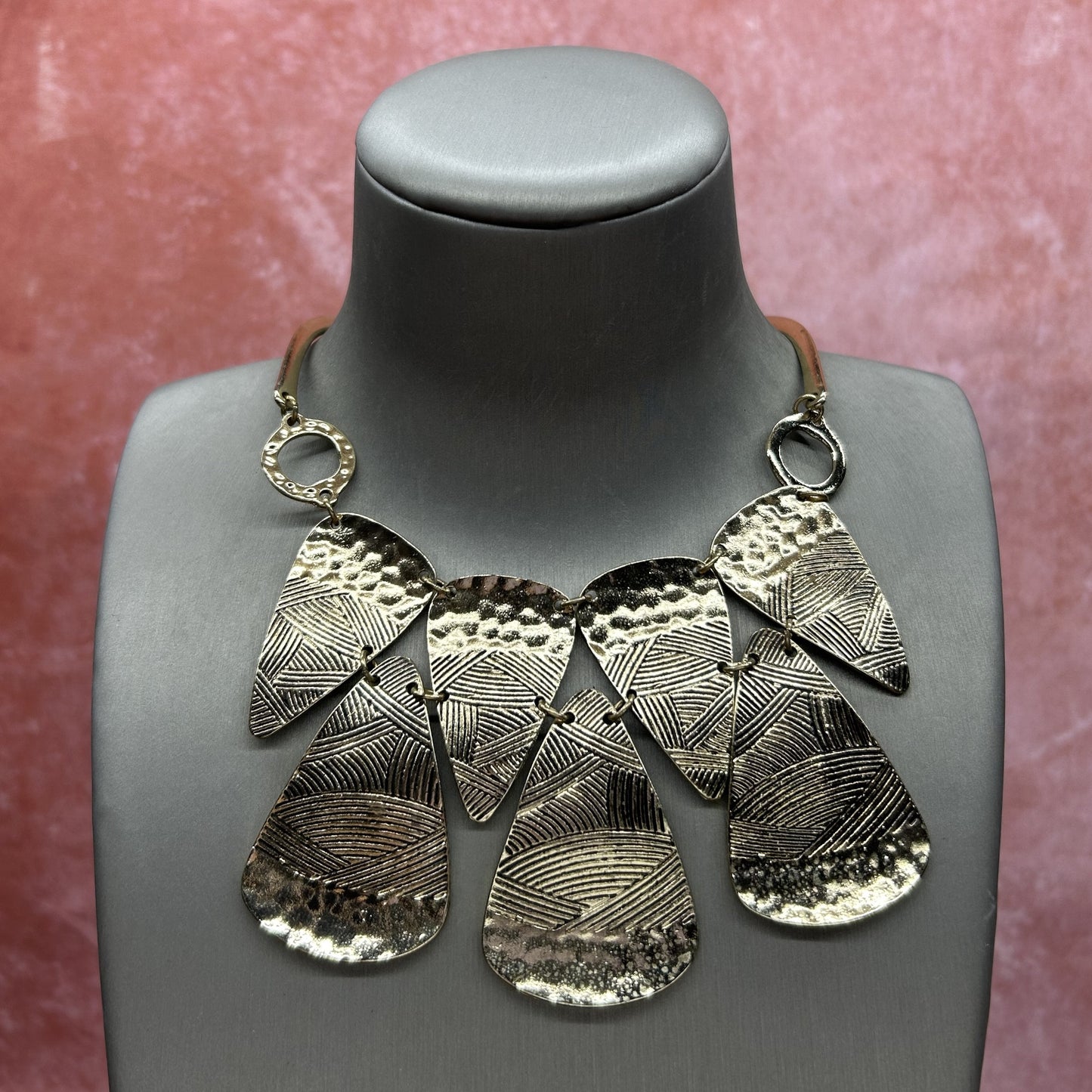 [2-11] European and American Foreign Trade Brand Tail Goods Banquet Accessories High-End Czech Gem Short Multi-Layer Necklace Luxury