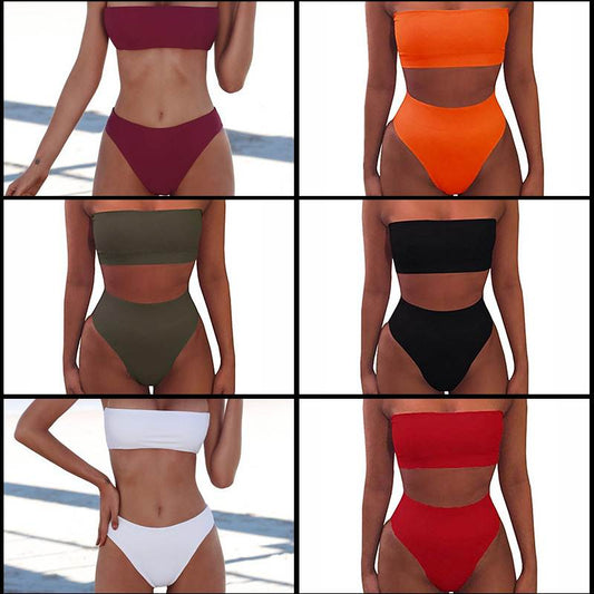Bikini Swimwear Two Pieces Swimsuit High Waist Bikini Women