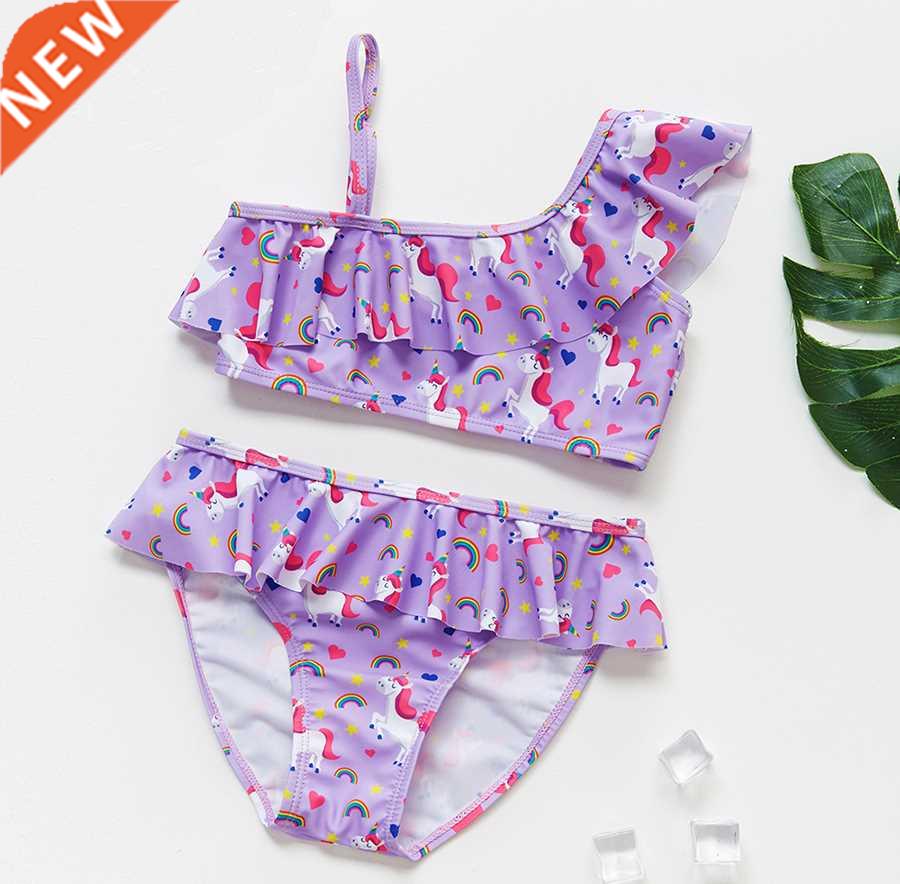 -16Y Unicorn Two-piece Grils Swimwear High Quality Chil