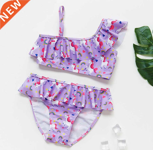 -16Y Unicorn Two-piece Grils Swimwear High Quality Chil