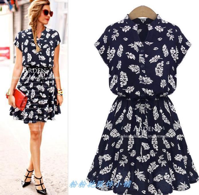 Summer Women Cotton Dress Ladies Casual Fashion Dresses