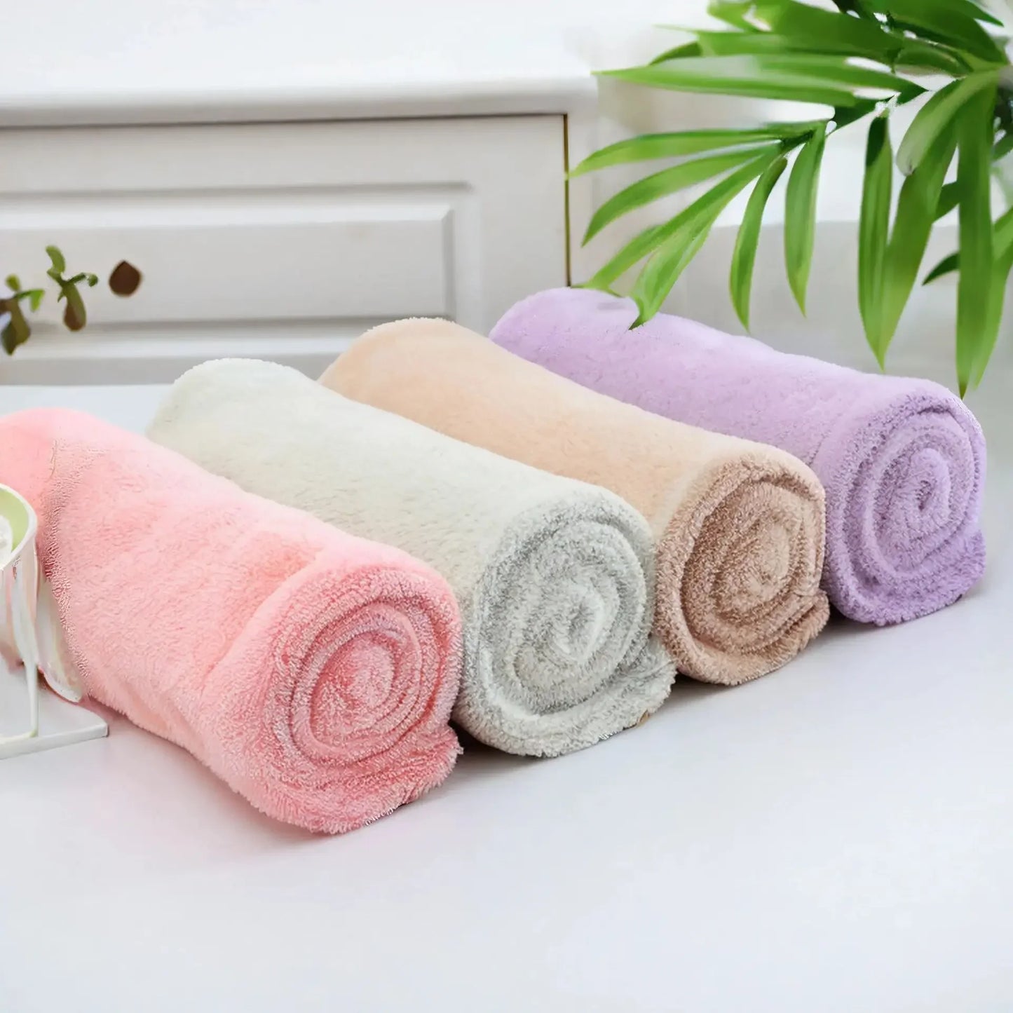 1PC Hair Drying Hat Quick-dry Microfiber Hair Towel Cap Hat Women Bath Hat Solid Towel Cap Super Absorption Turban Hair Dry Cap