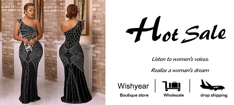 Wishyear Spring Sexy Party Club Birthday Evening Rhinestone Diagonal Collar Long Dress for Women Sleeveless Maxi Vestidos Luxury