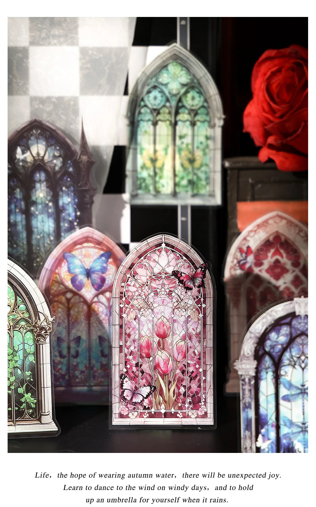 10 Pcs/pack Manor Mystery Series Decorative Sticker Retro Flowery Window Collage Scrapbooking Label Diy Diary Journal Planner