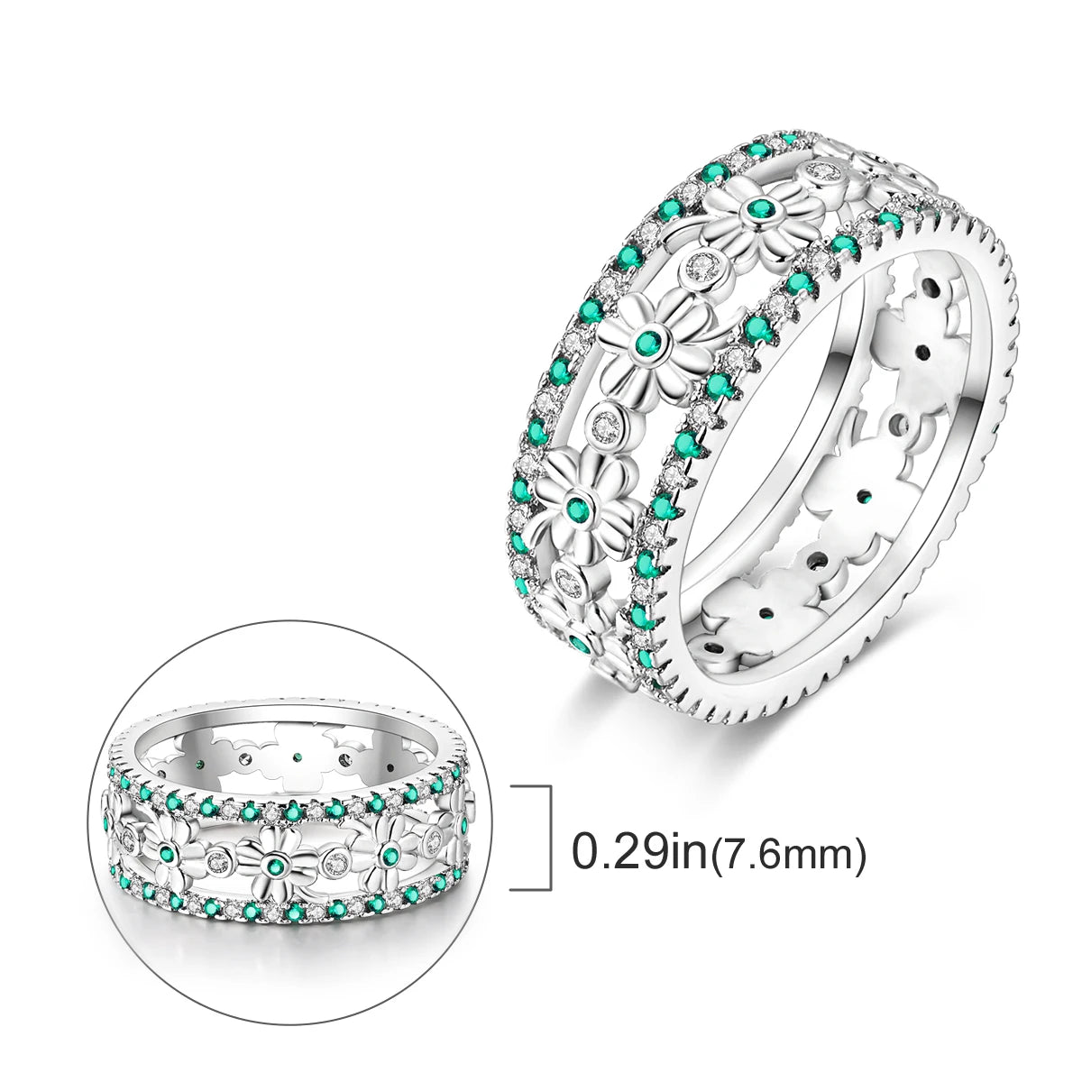 925 Silver Ring Firefly Heat Sar Original Finger Ring  For Woman Jewelry Anniversary Gift