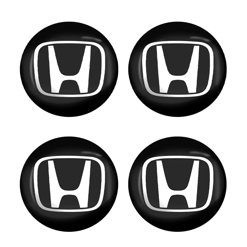 4pcs 56mm Car Wheel Center Hub Cap Stickers Styling For Honda Civic Fit Jazz Accord CRV HRV City Odyssey Passport Pilot Vezel