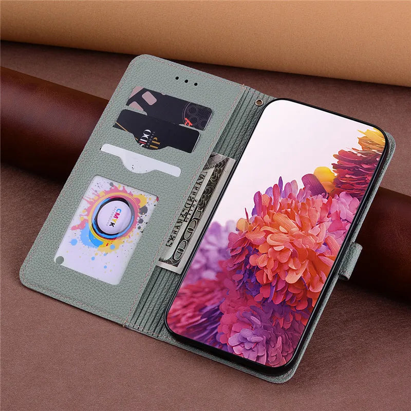 A55 5G Case For Coque Samsung Galaxy A55 Case A556B A556E Leather Wallet Flip Case For Samsung Galaxy A55 5G Phone Case Fundas