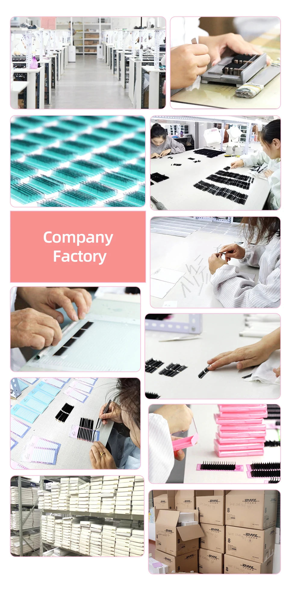 Eyelash Extensions Acrylic Lash Holder Eyelashes Pallet Storage Box Large Eye Lash Tile Dust-proof Cover Beauty Makeup Tools