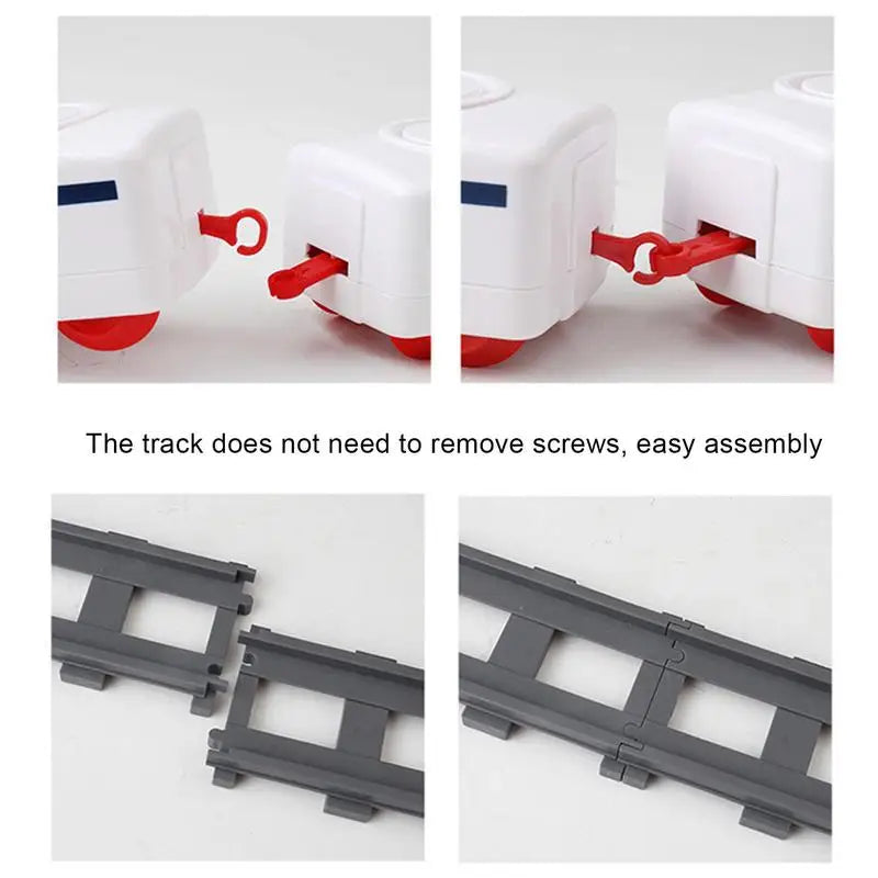 Revolving Sushi Plates Train Toy Pretend Play Conveyor Belt Electric Track Rotary Rail Car Simulation Model Toys For Kids Gift