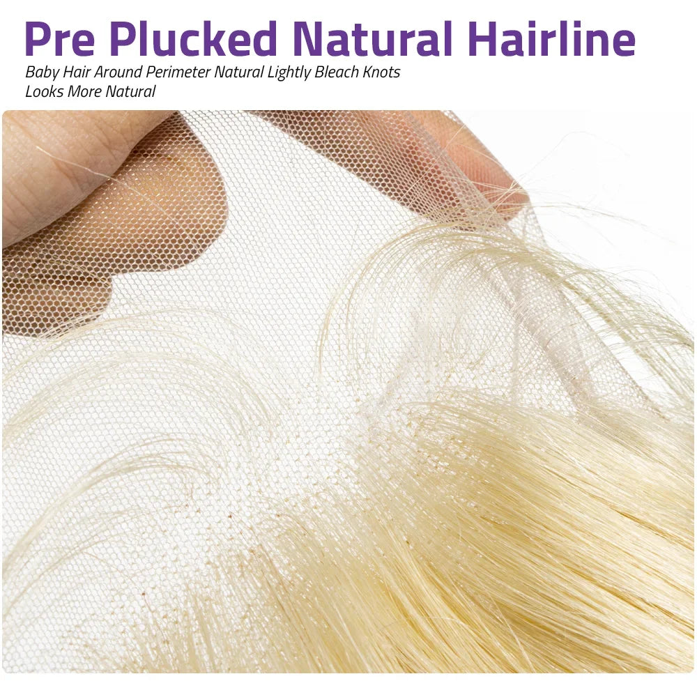 613 Blonde Honey Colored Body Wave 13x6 Frontal Full HD Transparent Lace Human Hair Wigs Lace Front Preplucked Wig Black Women