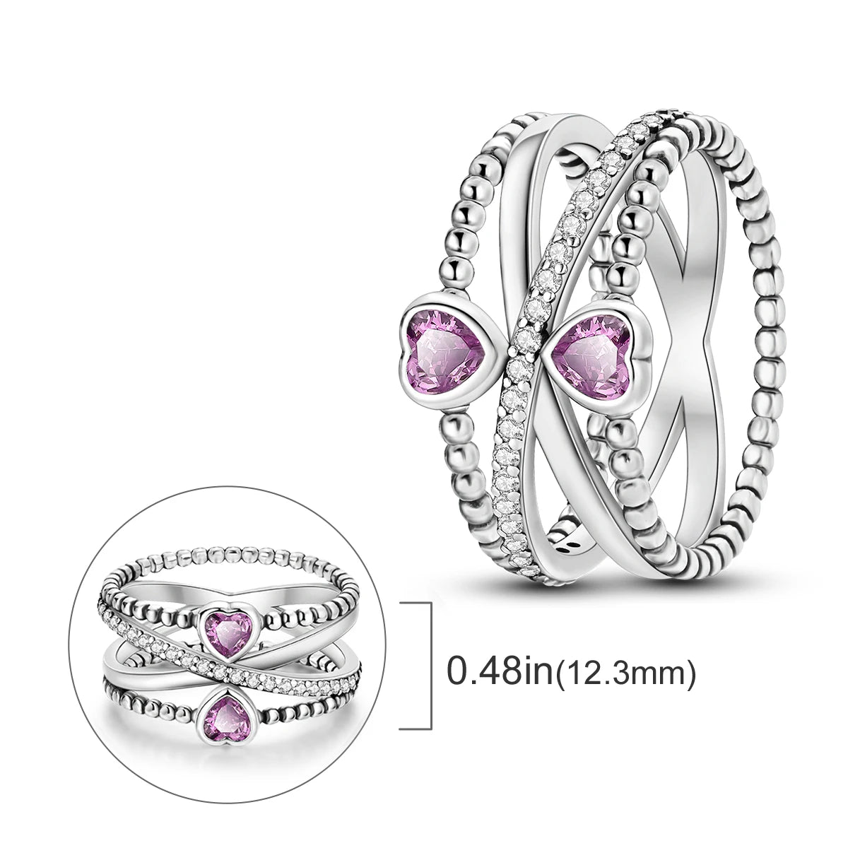 925 Silver Ring Firefly Heat Sar Original Finger Ring  For Woman Jewelry Anniversary Gift