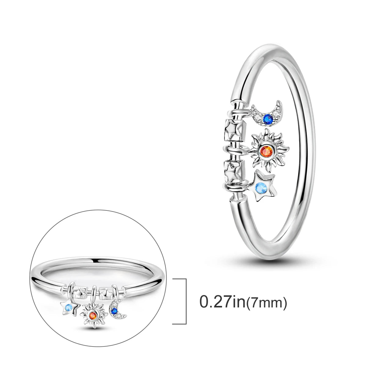925 Silver Ring Firefly Heat Sar Original Finger Ring  For Woman Jewelry Anniversary Gift
