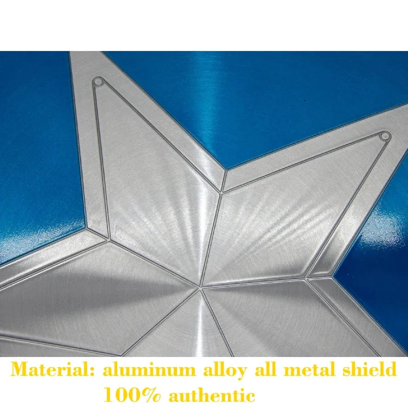 1:1 60cm Full Metal Captain America soldier character shield prop 10th Anniversary Limited Edition Cosplay costume party