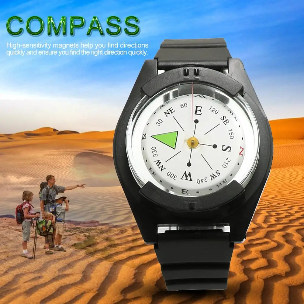 Waterproof Wrist Compass for Outdoor Hiking Camping Diving High Precision Professional Wrist Diving Compass 50 M/164FT