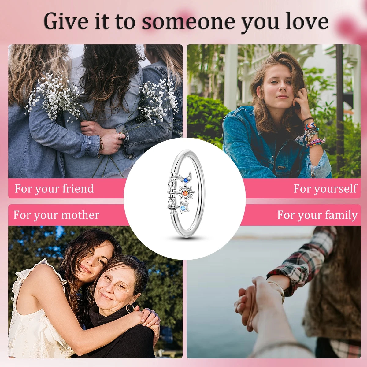 925 Silver Ring Firefly Heat Sar Original Finger Ring  For Woman Jewelry Anniversary Gift