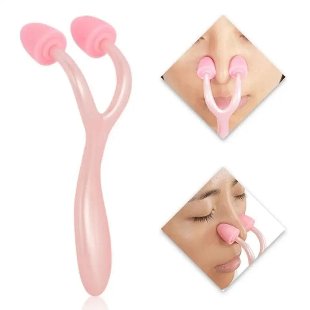 Nose Shaper Lifter Clip Skin Scraping Smooth Edge Tightening Nose Clip Portable Nose Shaper Nose Shaping Roller Massager