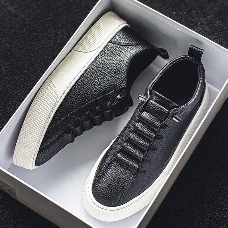 White Sneakers for Men  Fashion Casual Lace Up Round Toe Flat mens Running Sport Shoes Zapatillas Deportivas Hombre 2025