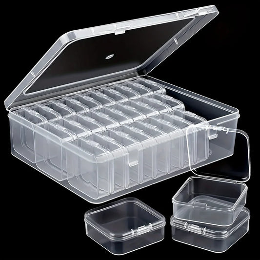 DIY Diamond Painting Embroidery Storage Box, Nail Art Jewelry Rhinestone Mosaic Storage Container Multifunctional Storage Box