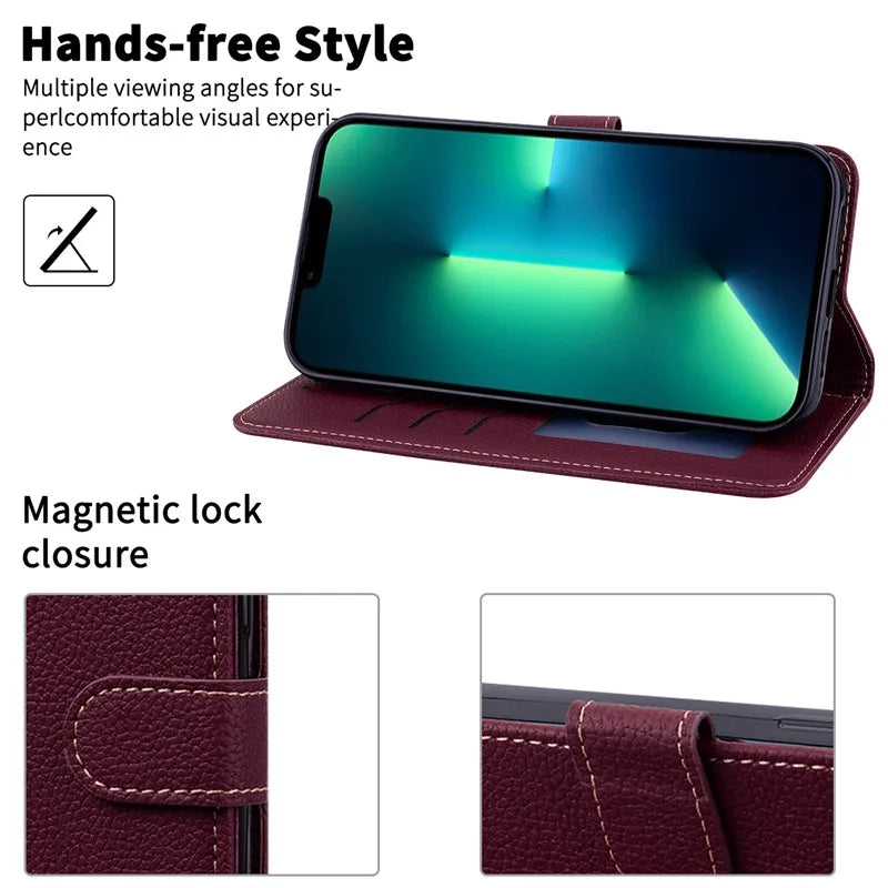 A55 5G Case For Coque Samsung Galaxy A55 Case A556B A556E Leather Wallet Flip Case For Samsung Galaxy A55 5G Phone Case Fundas
