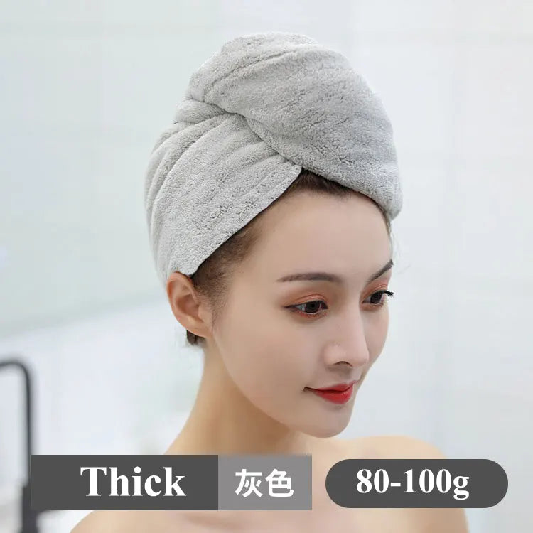 Women Magic Microfiberrapid Drying Hair Towel Cap Hat Towel Bathroom Bath Wrap Hat Quick Cap Turban Dry Toallas Bath Shower