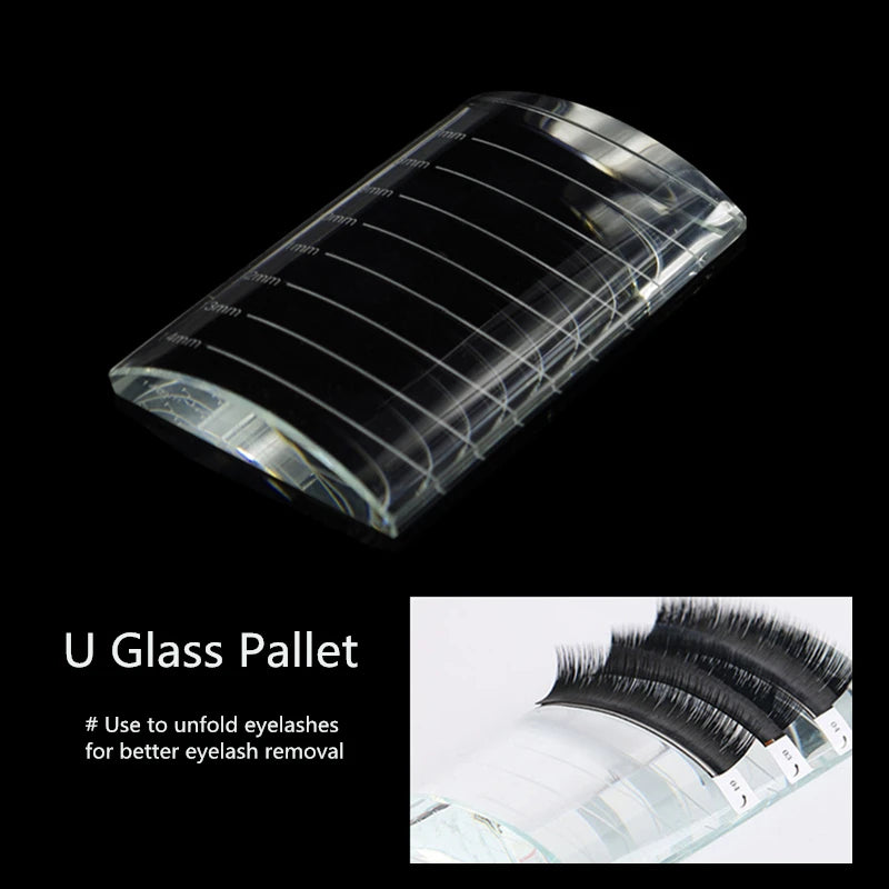 Eyelash Extensions Acrylic Lash Holder Eyelashes Pallet Storage Box Large Eye Lash Tile Dust-proof Cover Beauty Makeup Tools