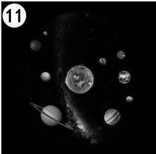 (Excluding projectors machine) LED UFO Galaxy Star Projector Projection Films Photo Galaxy Starry Sky Projector Lamp Slides