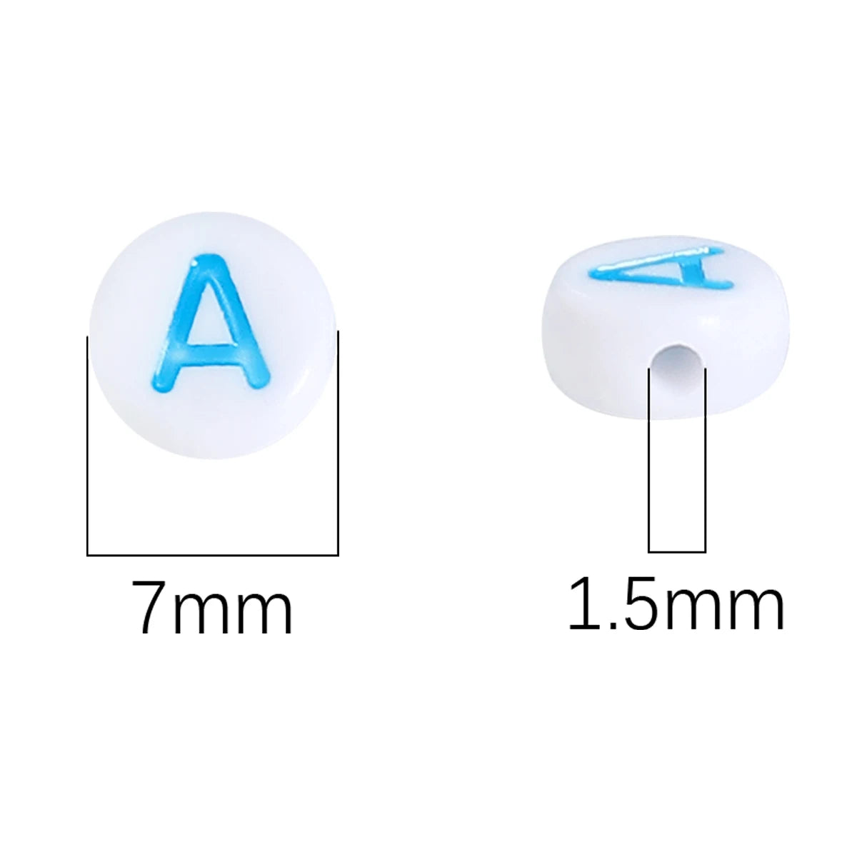 About270Pcs4x7mm Acrylic A- Z English Letter&Red Heart Flat Bead Material Pack Handmade DIY Making Jewelry Bracelet Accessories