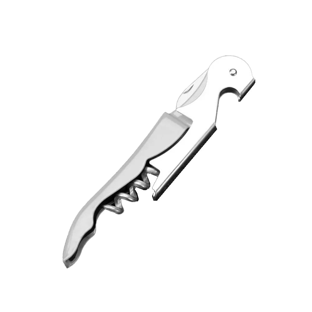 2 In 1 Bottle Openers Multi-Functional Stainless Steel Wine Cork Screw Corkscrew Beer Cap Remover Kitchen Gadget Bar Accessories