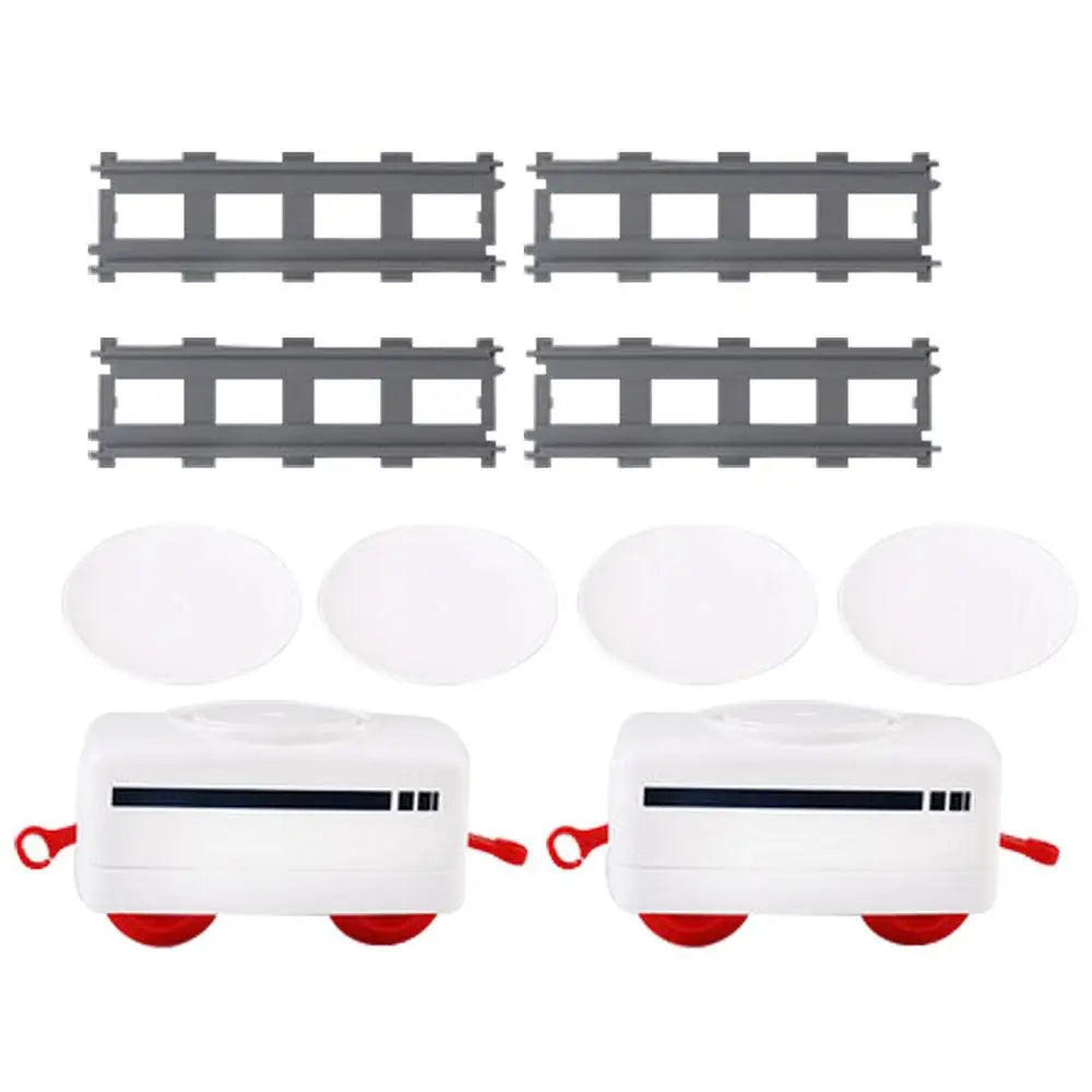 Revolving Sushi Plates Train Toy Pretend Play Conveyor Belt Electric Track Rotary Rail Car Simulation Model Toys For Kids Gift