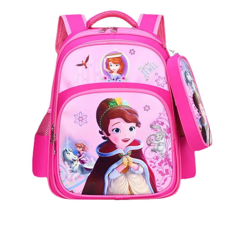 Disney  New Frozen Elsa Anna Cartoon Schoolbag Girls Backpack Children Primary School Schoolbag Children Backpack Schoolbag