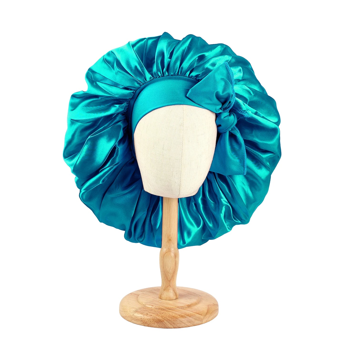Jumbo Satin Bonnet Hair Bonnet For Sleeping, Reusable Adjusting Hair Care Wrap Cap Sleep Caps For Women