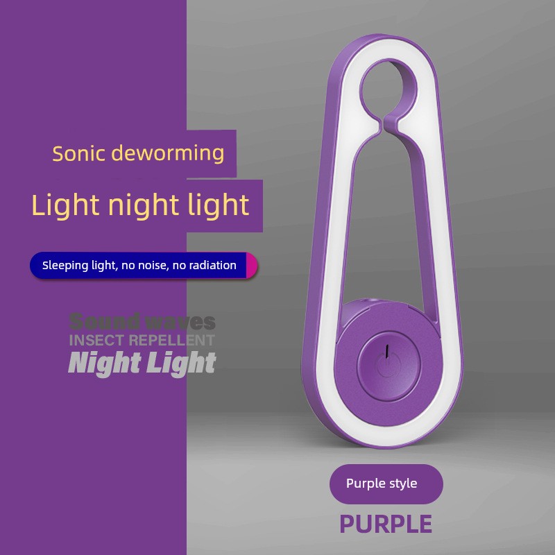 Insect Repellent Night LED Light Sound Wave Insect Repellent Light Sense Night Light Noise-Free Radiation-Free Small Household Appliances Student Kids USB