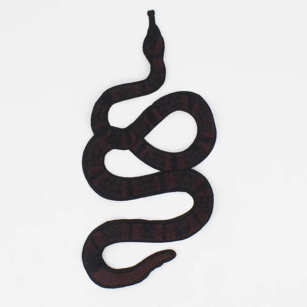 2pieces  Snake Patches for Clothing Sew on Jacket Embroidery Applique