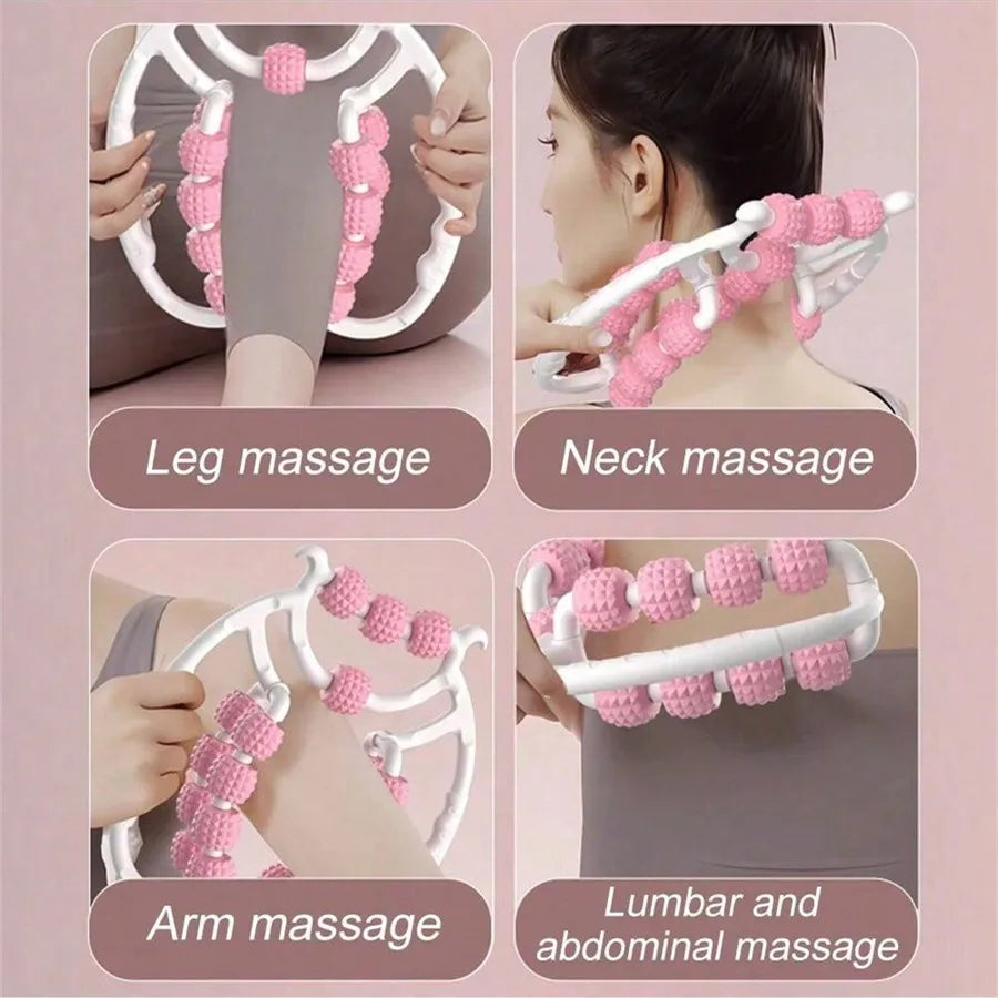 Circular Leg Clamps-360 Degree Muscle Roller Massager Muscle Roller Neck Arm Leg Muscle Relax Massager Sports Yoga
